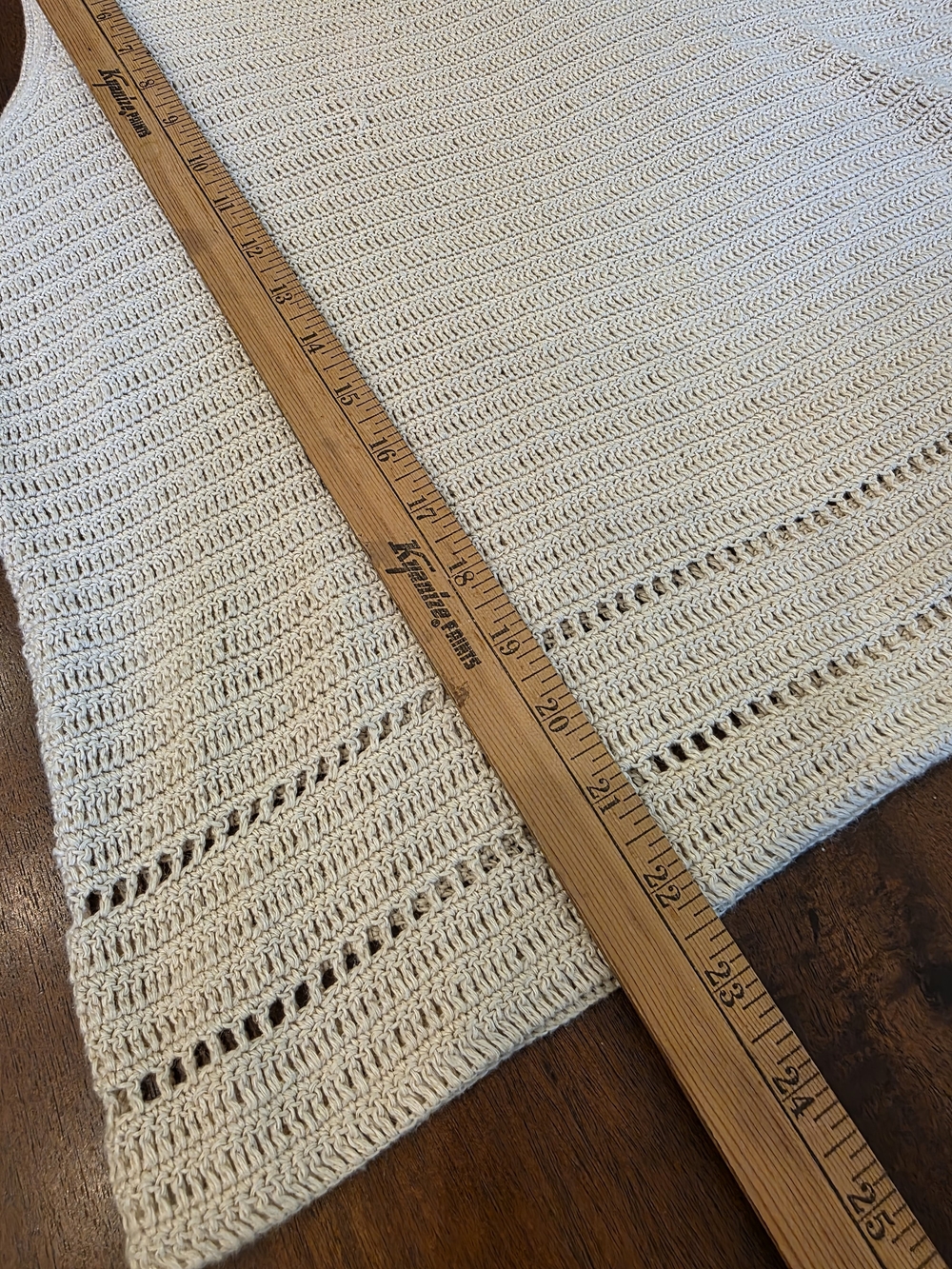 Embassy Row 100% Pure Linen Crocheted  Tank Top Sz Large Old Money Minimalist - Picture 5 of 6